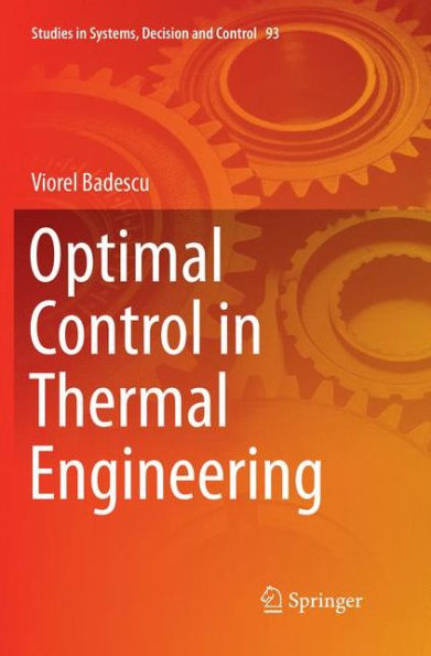 Optimal Control in Thermal Engineering