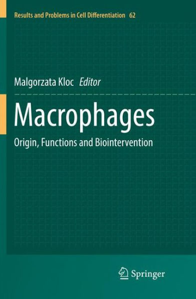 Macrophages: Origin, Functions and Biointervention