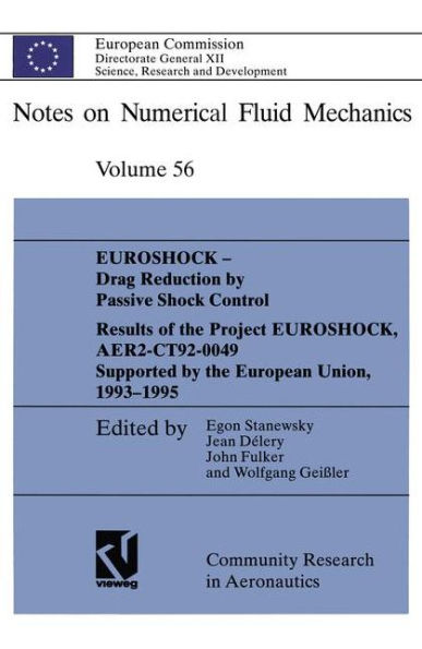 EUROSHOCK - Drag Reduction by Passive Shock Control: Results of the Project EUROSHOCK, AER2-CT92-0049 Supported by the European Union, 1993 - 1995