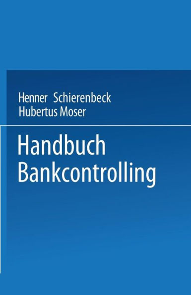 Handbuch Bankcontrolling