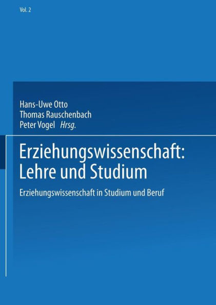 Erziehungswissenschaft: Lehre und Studium