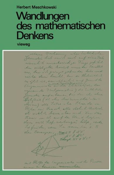 Wandlungen des mathematischen Denkens: Eine Einführung in die Grundlagenprobleme der Mathematik