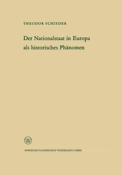 Ansprache des Ministerpräsidenten Dr. Franz Meyers. Der Nationalstaat in Europa als historisches Phänomen