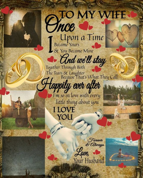 To My Wife Once Upon A Time I Became Yours & You Became Mine And We'll Stay Together Through Both The Tears & Laughter: 20th Wedding Anniversary Gifts Platinum - Once Upon A Time Journal - Black Lined Composition Notebook & Journal To Write In Keepsakes,