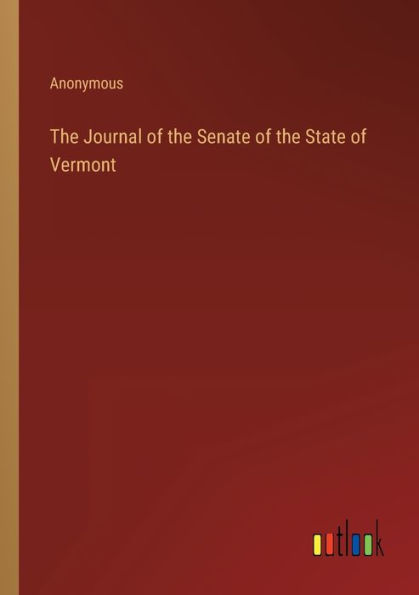 the Journal of Senate State Vermont