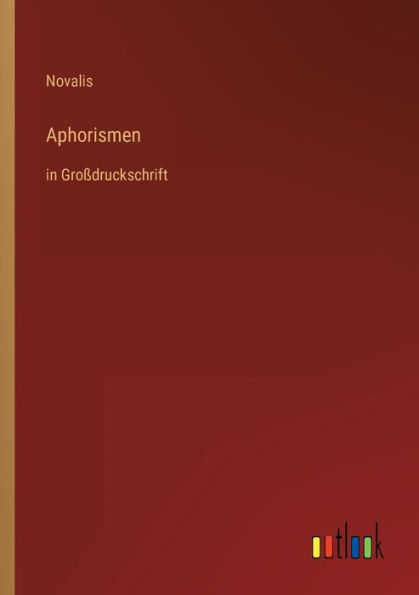 Aphorismen: Großdruckschrift