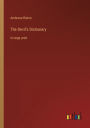 The Devil's Dictionary: in large print
