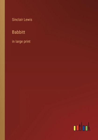 Babbitt: large print