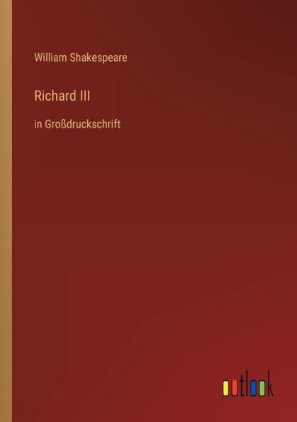 Richard III: Großdruckschrift