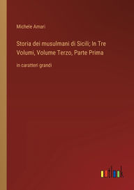 Title: Storia dei musulmani di Sicili; In Tre Volumi, Volume Terzo, Parte Prima: in caratteri grandi, Author: Michele Amari