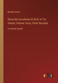 Title: Storia dei musulmani di Sicili; In Tre Volumi, Volume Terzo, Parte Seconda: in caratteri grandi, Author: Michele Amari