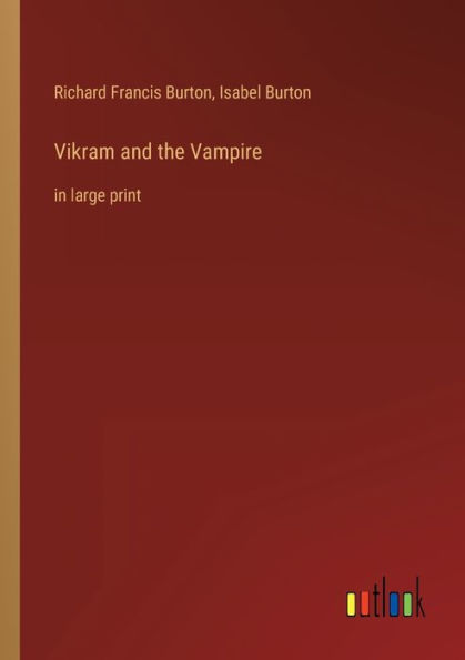 Vikram and the Vampire: in large print
