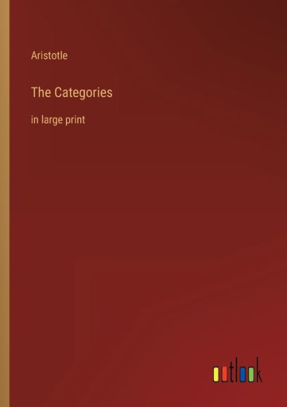 The Categories: large print