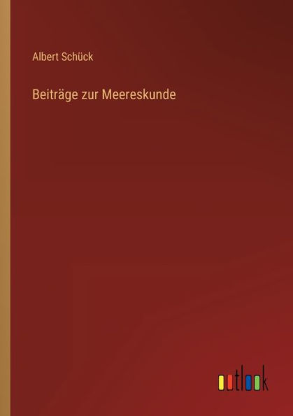 Beiträge zur Meereskunde