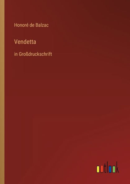 Vendetta: Großdruckschrift