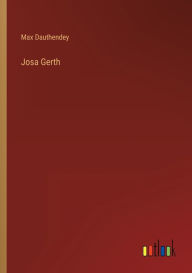 Title: Josa Gerth, Author: Max Dauthendey