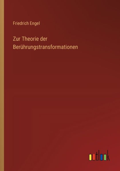 Zur Theorie der Berï¿½hrungstransformationen