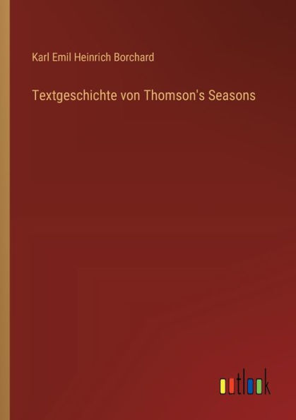 Textgeschichte von Thomson's Seasons