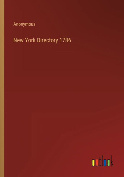 New York Directory 1786