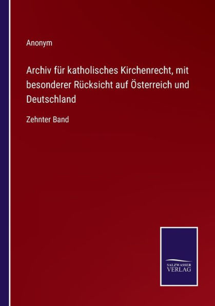 Archiv für katholisches Kirchenrecht