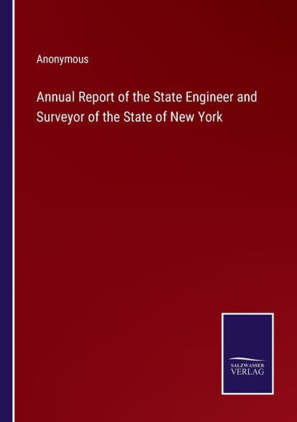 Annual Report of the State Engineer and Surveyor New York