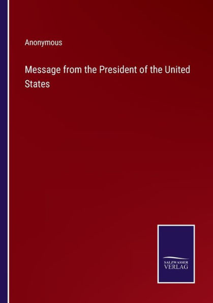 Message from the President of United States