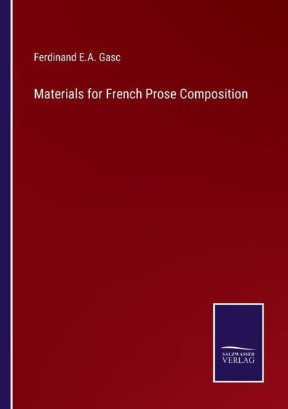 Materials for French Prose Composition