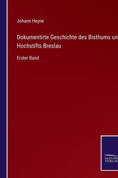 Dokumentirte Geschichte des Bisthums und Hochstifts Breslau: Erster Band