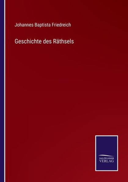 Geschichte des Räthsels