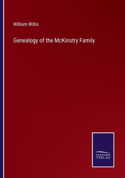 Genealogy of the McKinstry Family