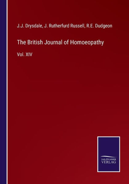 The British Journal of Homoeopathy: Vol. XIV