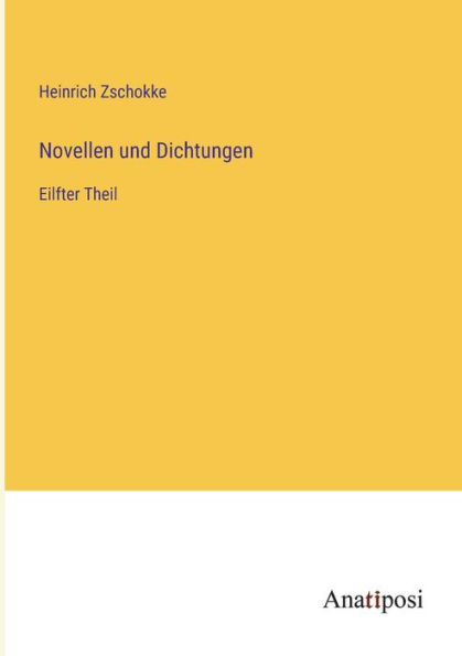 Novellen und Dichtungen: Eilfter Theil