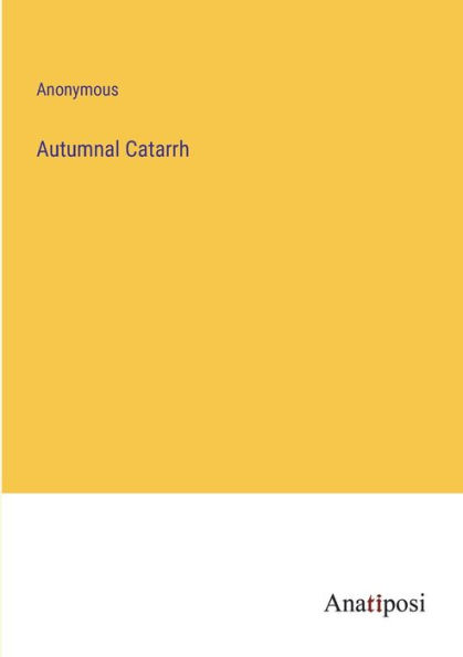 Autumnal Catarrh
