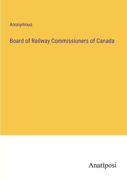 Board of Railway Commissioners Canada