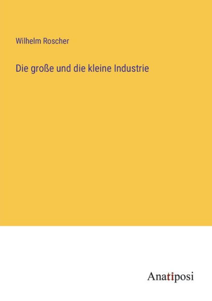 die groï¿½e und kleine Industrie