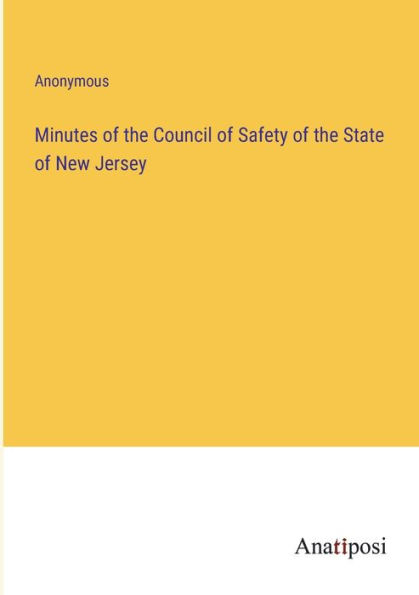 Minutes of the Council Safety State New Jersey