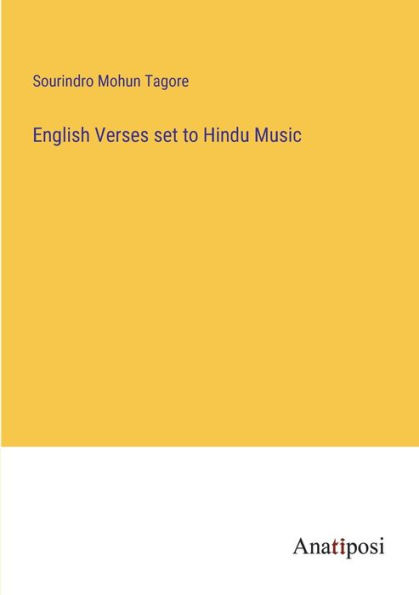 English Verses set to Hindu Music