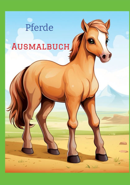 Ausmalbuch: Pferde