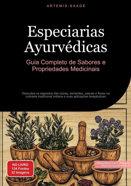 Especiarias Ayurvï¿½dicas: Guia Completo de Sabores e Propriedades Medicinais: Descubra os segredos das raï¿½zes, sementes, cascas e flores na culinï¿½ria tradicional indiana e suas aplicaï¿½ï¿½es terapï¿½uticas