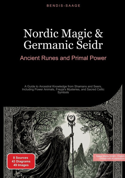 Nordic Magic & Germanic Seidr: Ancient Runes and Primal Power: A Guide to Ancestral Knowledge from Shamans Seers, Including Power Animals, Freyja's Mysteries, Sacred Celtic Symbols