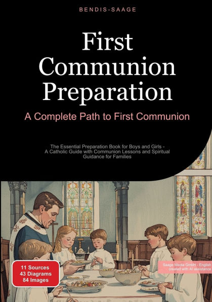 First Communion Preparation: A Complete Path to Communion: The Essential Preparation Book for Boys and Girls - Catholic Guide with Lessons Spiritual Guidance Families