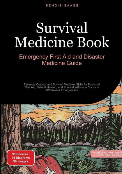 Survival Medicine Book: Emergency First Aid and Disaster Guide: Essential Outdoor Skills for Bushcraft Aid, Natural Healing, Without a Doctor Wilderness Emergencies