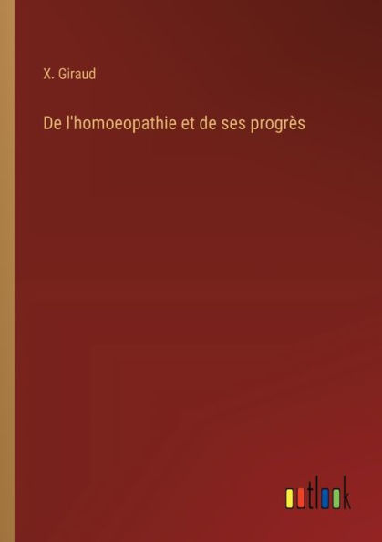 de l'homoeopathie et ses progrï¿½s