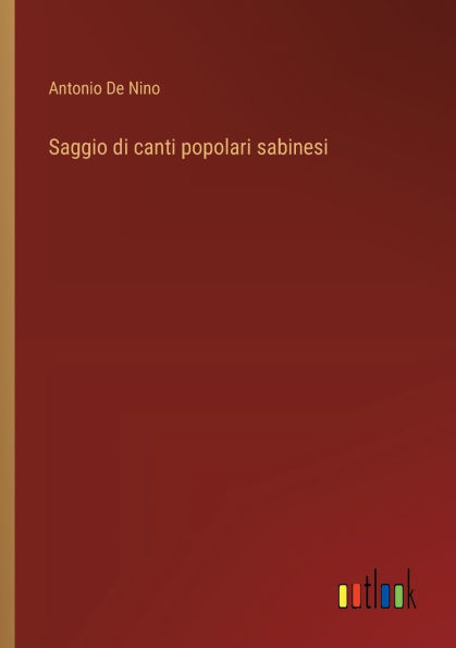 Saggio di canti popolari sabinesi