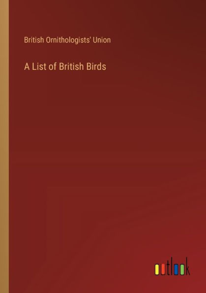 A List of British Birds