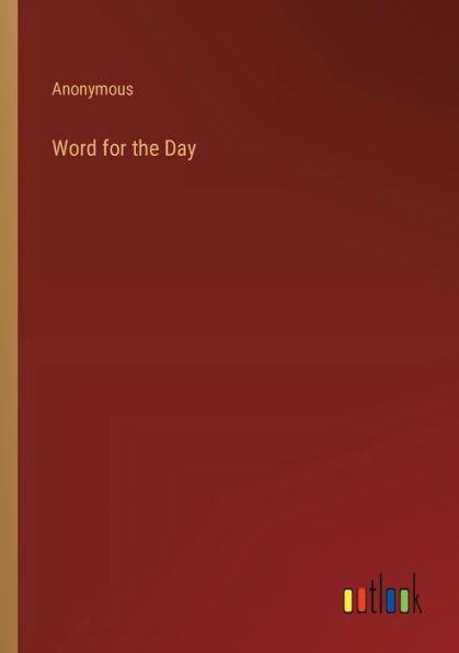 Word for the Day