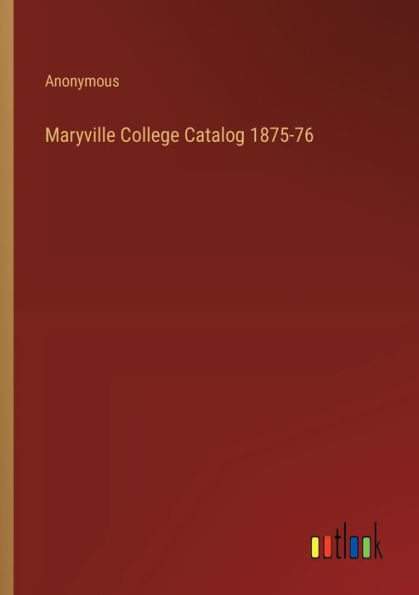 Maryville College Catalog 1875-76