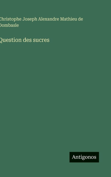 Question des sucres