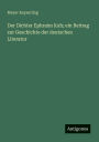 Der Dichter Ephraim Kuh; ein Beitrag zur Geschichte der deutschen Literatur