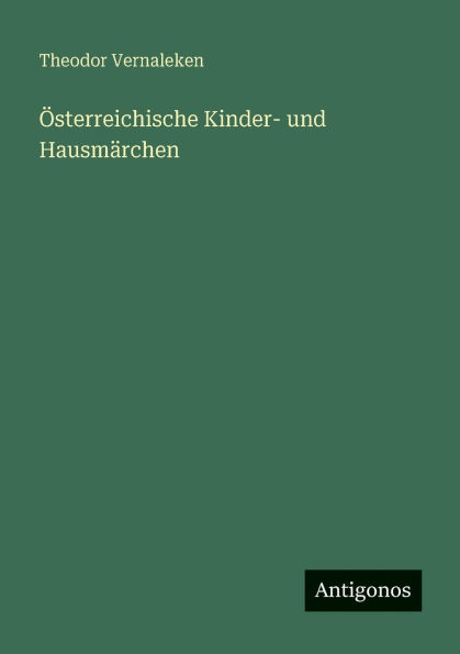 Ã¯Â¿Â½sterreichische Kinder- und HausmÃ¯Â¿Â½rchen